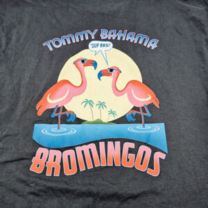 New Tommy Bahama Men's T-Shirt Size Large Black Bromingos Sup Bro 2 Sided NWT
